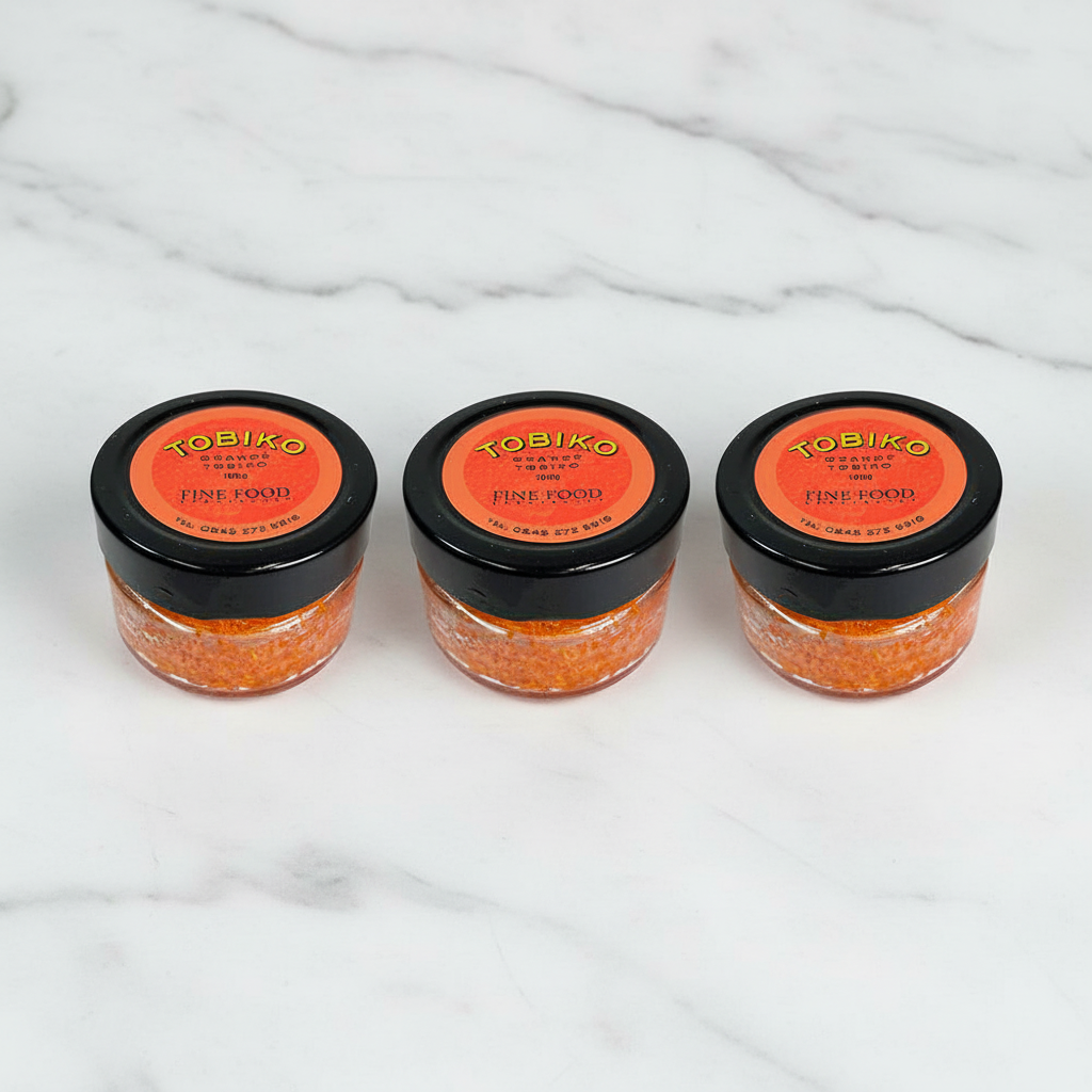 Buy Orange Tobiko for Sushi, Set of 3 Online | Fine Food Specialist