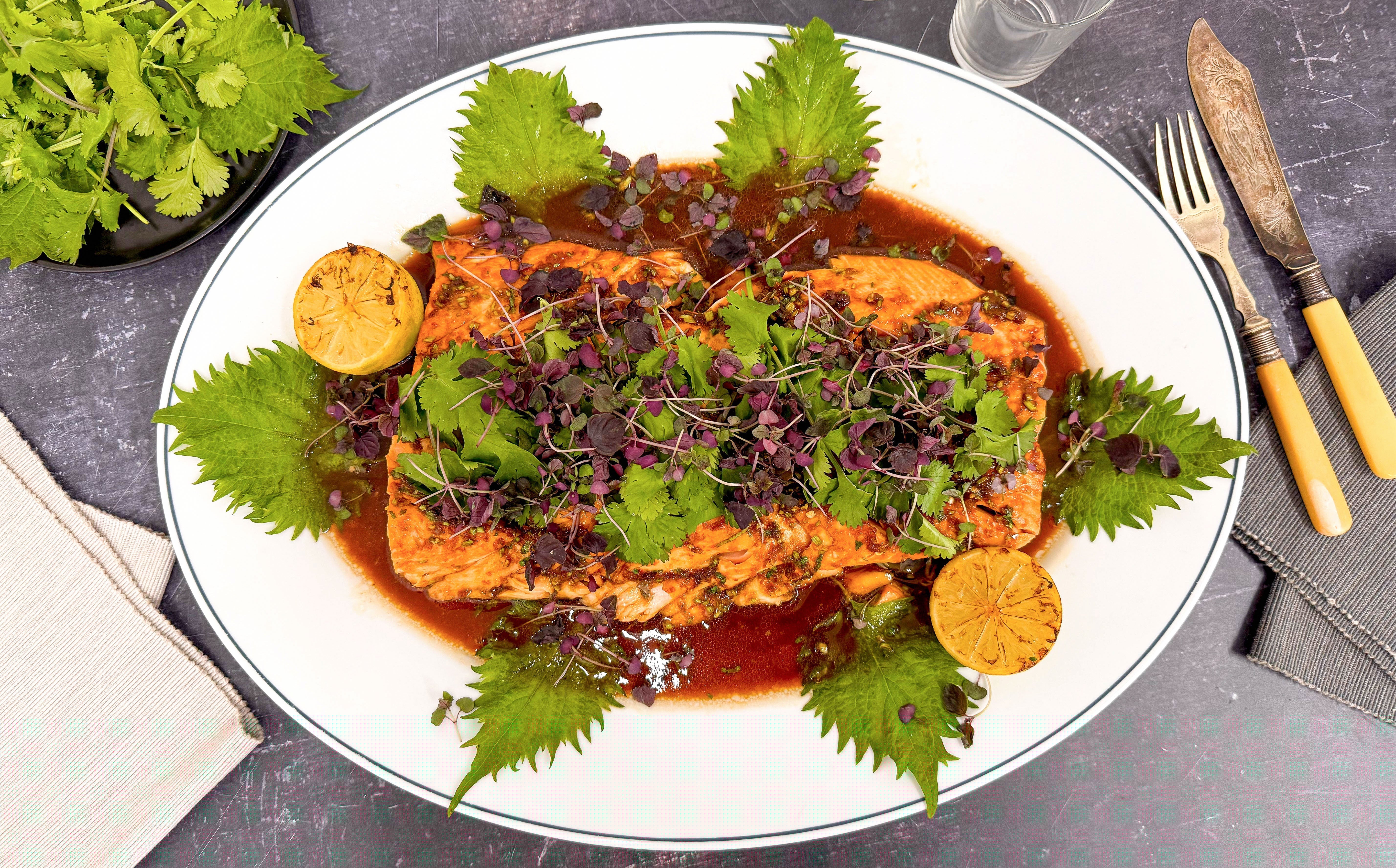 Asian Sweet Glazed Salmon