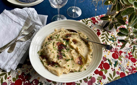 Bone marrow mash with garlic and chives