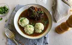 Oxtail Stew with Herb Dumplings
