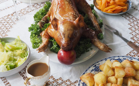 Festive roast suckling pig recipe from Drogo’s Kitchen