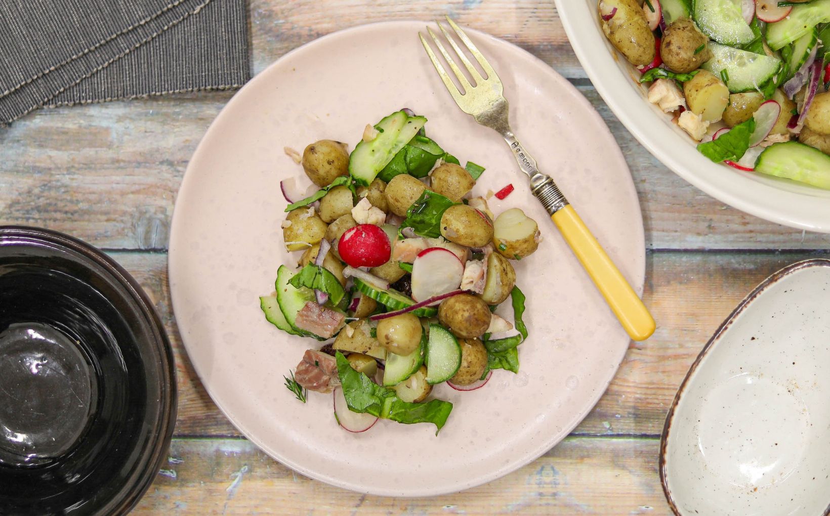 Smoked Eel & Jersey Potatoes Salad