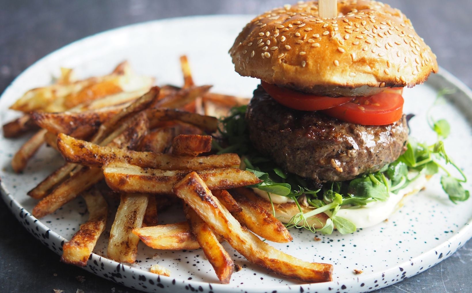Venison Burger Recipe with Mustard Mayonnaise