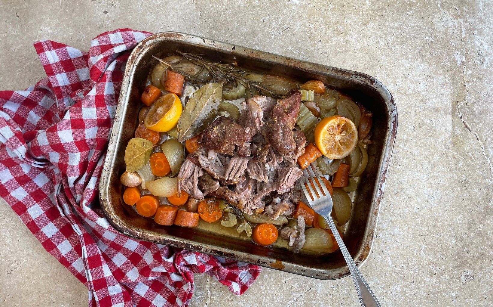 Fennel Rubbed Iberico Pork Collar & Fat Roasted Vegetables