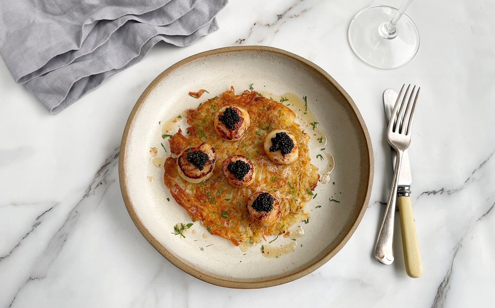 Scallops with Foaming Hollandaise & Spring White Truffle