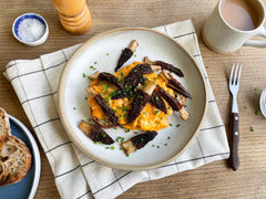 Scrambled Eggs with Morel Mushrooms
