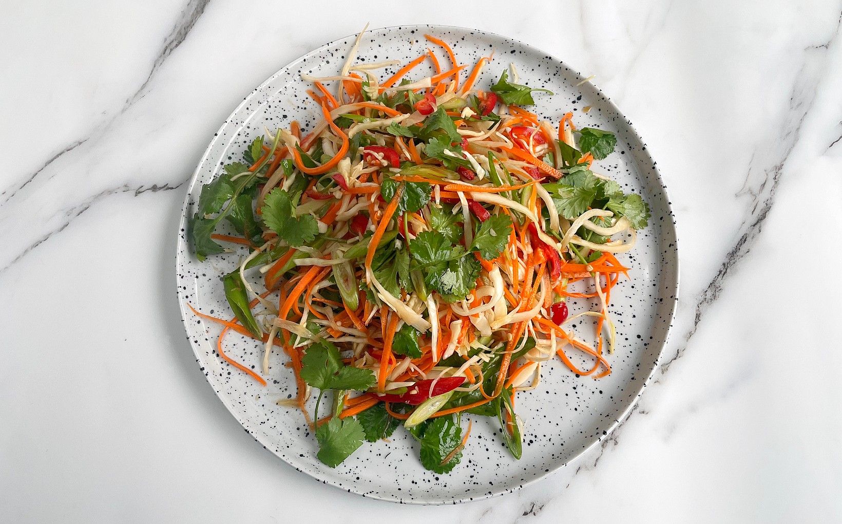 Spicy Coleslaw with Yuzu Dressing
