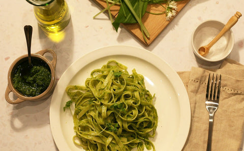 Wild Garlic Pesto with Tagliatelle