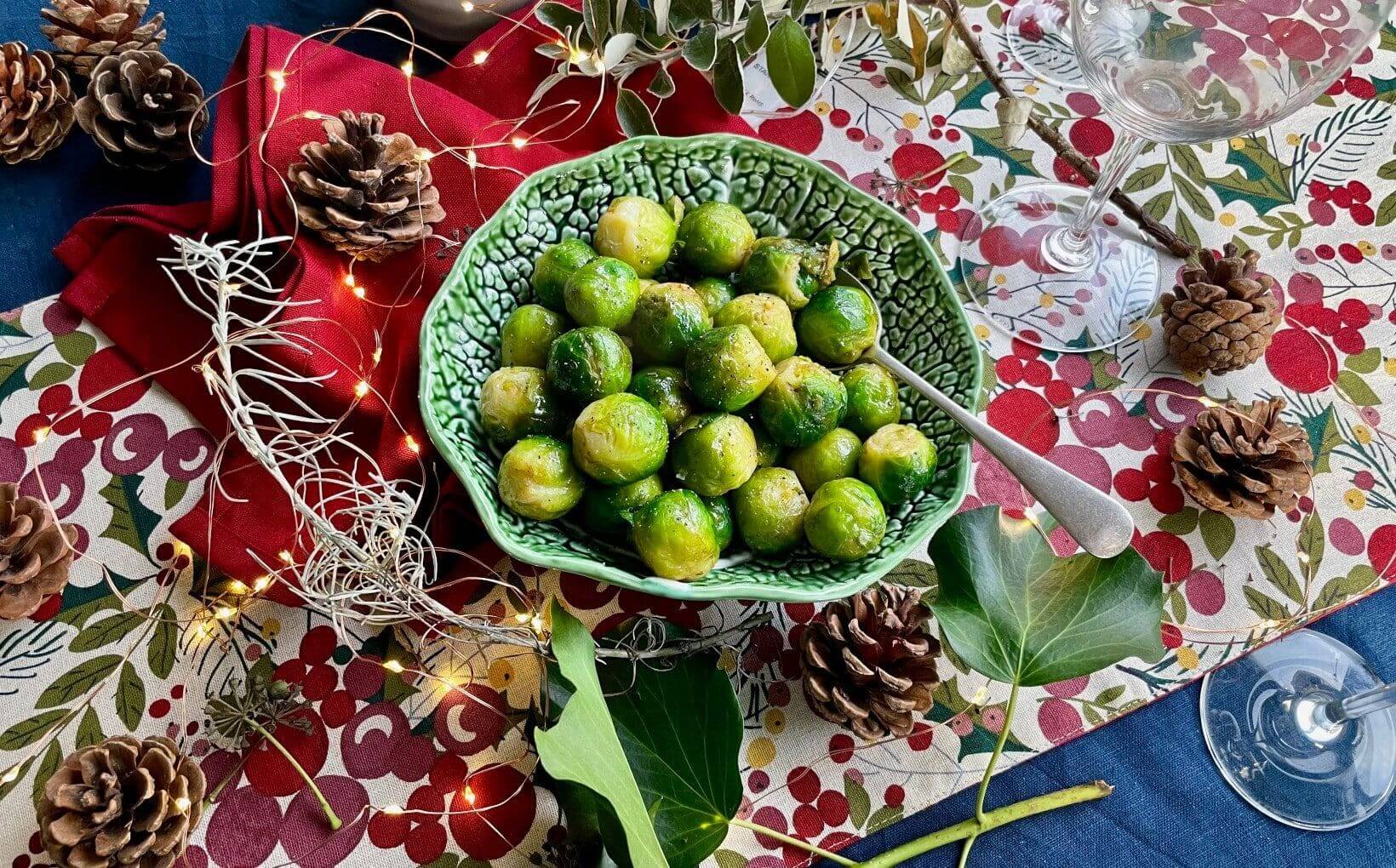 Brussels Sprouts with Black Garlic Butter