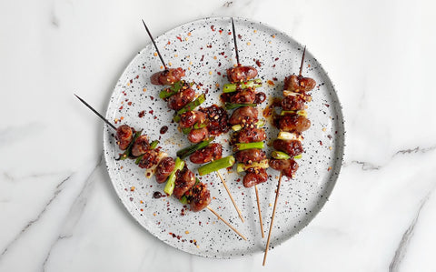 BBQ Teriyaki Duck Hearts