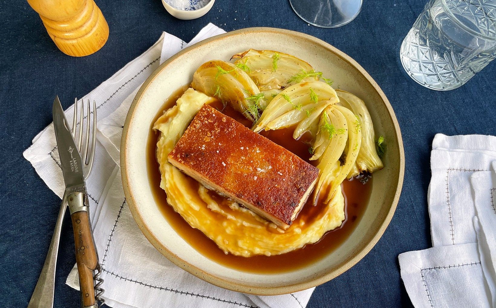 Brined and Pressed Suckling Pig Belly