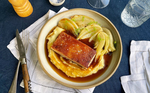 Brined and Pressed Suckling Pig Belly