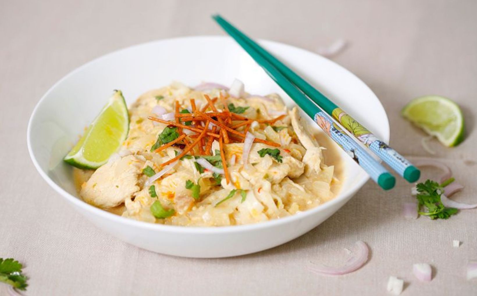 Burmese Coconut Chicken Noodles