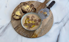 Cauliflower and Chestnut Soup with Alba Truffle