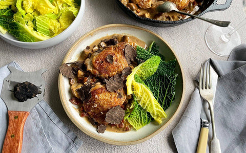 Chicken with Périgord Truffle and Mushroom Sauce