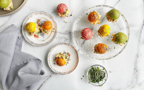 Coronation Chicken Canapés in Mini Brioche Buns