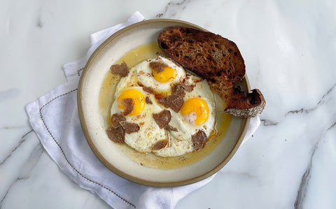 Fried Eggs with Brown Butter and Truffle