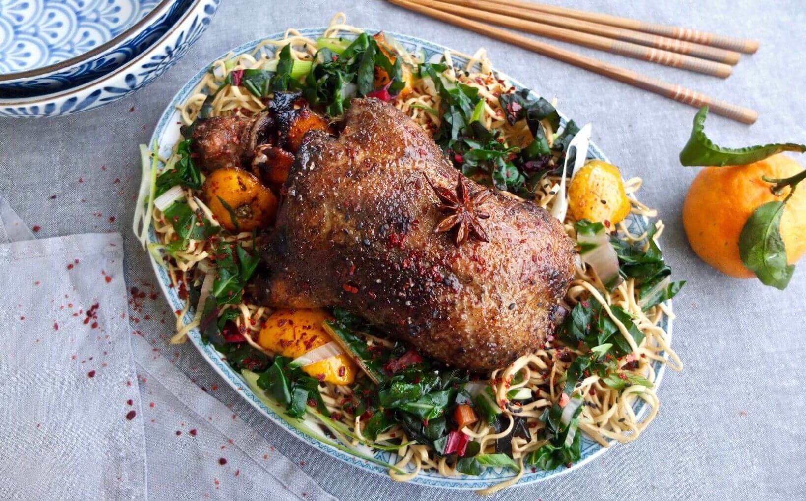 Glazed Mallard with Orange and Star Anise