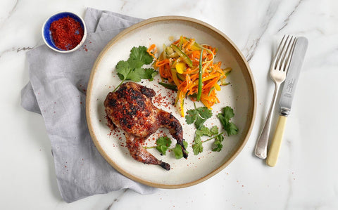 Honey and Five Spice BBQ Quail