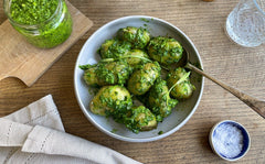 Jersey Royals with Wild Garlic Pesto