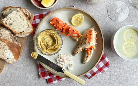 King Crab Legs with Curried Mayonnaise