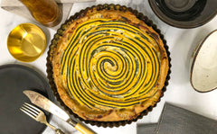 Lemon Ricotta & Courgettes Tart