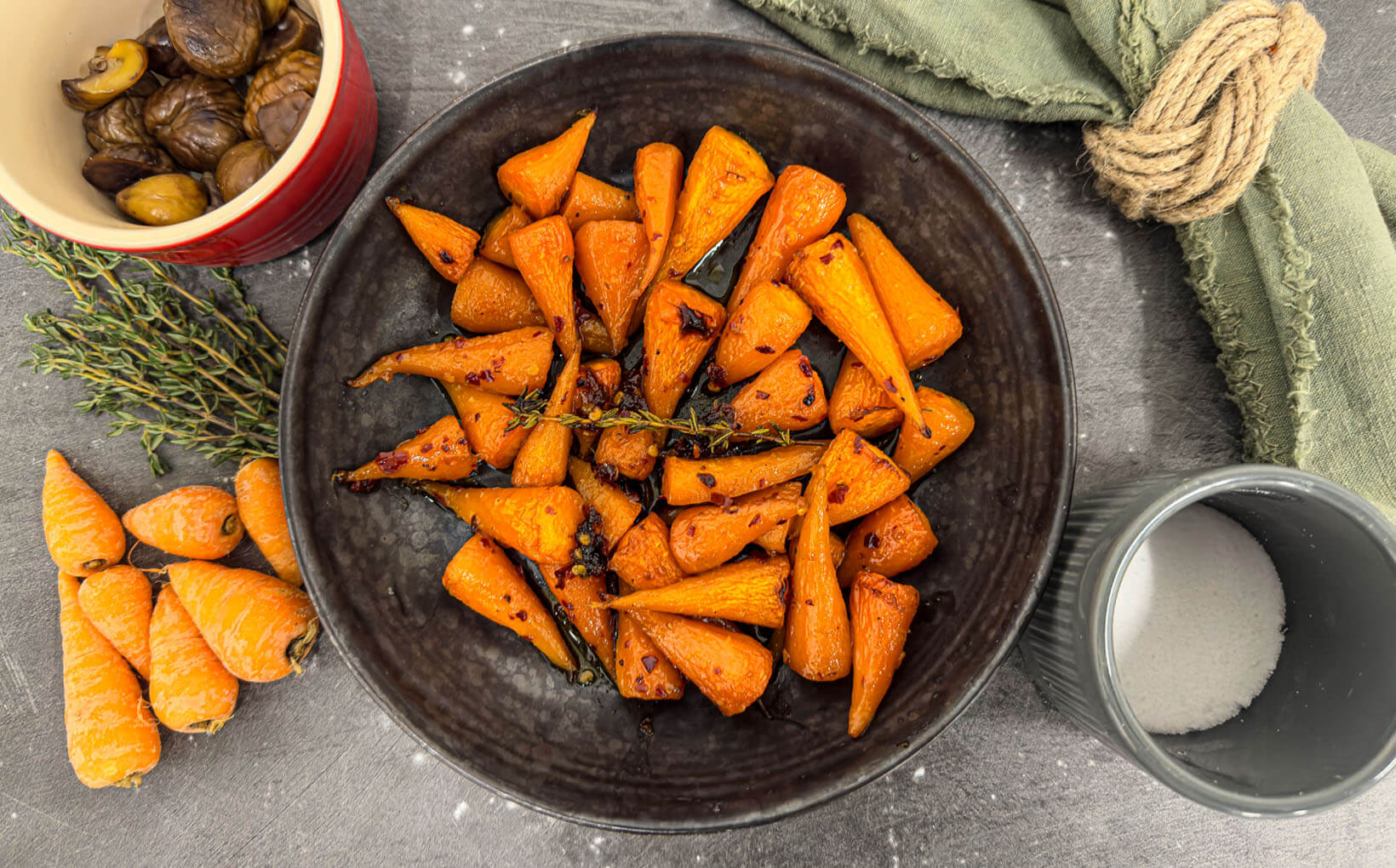 Balsamic & Chicken Stock Braised Carrots