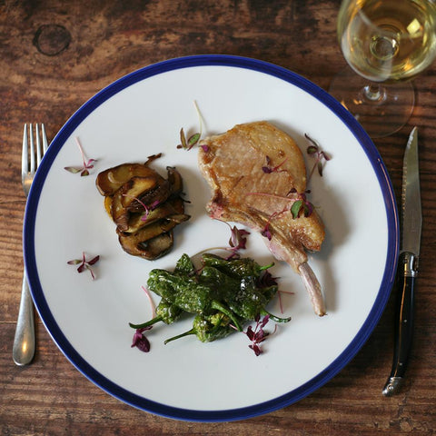 Iberico Pork Chops with Porcini Mushroom and Padron Peppers | Drogo's Kitchen 2019-08-19 20:29:00 +0100