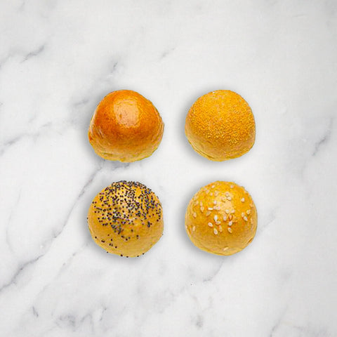 Assorted Mini Brioche Buns, Frozen, 100 x 10g Classic Fine Foods UK Ltd BAKE-SPBU-001101-bri