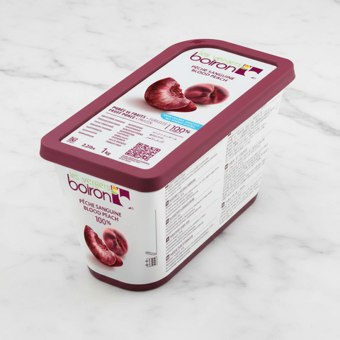 Blood Peach Puree, Boiron, Frozen, 1kg fine food specialist