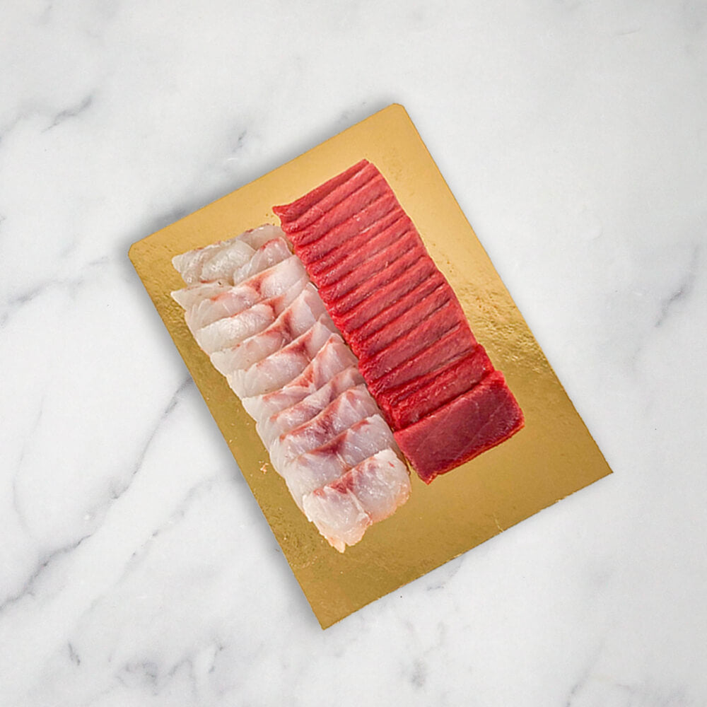 Bluefin Tuna Akami & Sea Bass Sashimi Platter Fresh +