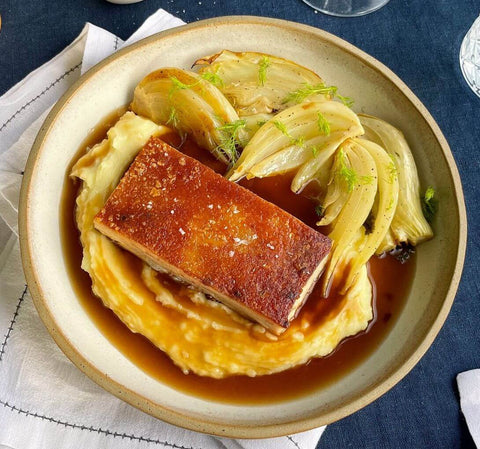 Brined and Pressed Suckling Pig Belly