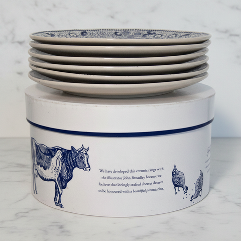 Ceramic Plates for Cheese, Set of 6 Fine food specialist