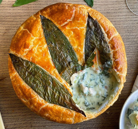 Chicken and Wild Garlic Pie