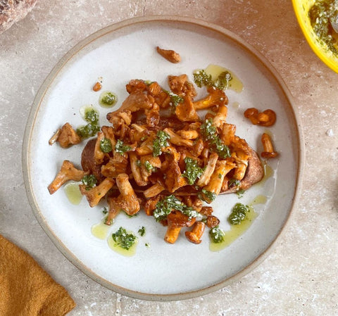 Girolles with Persillade