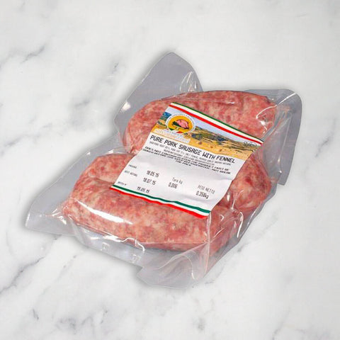 Italian Pork Sausages with Fennel, Fresh, +/-500g