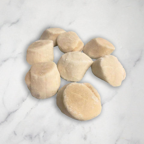 Large Hokkaido Japanese Scallops, Sashimi Grade, Frozen, +/-300g