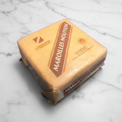 Maroilles Fermier on white marble