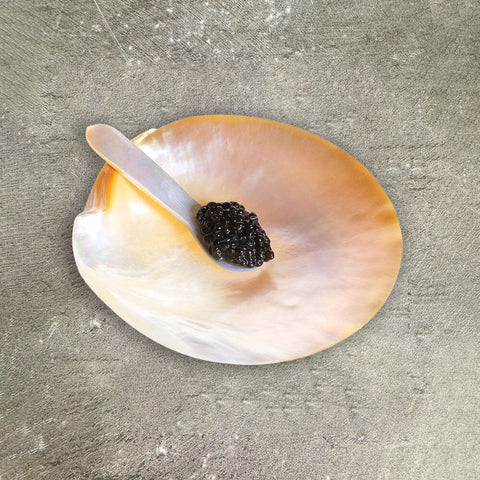 Mother of Pearl Caviar Plate, 3.5 inch