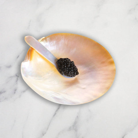 Mother of Pearl Caviar Plate, 3.5 inch