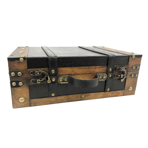 Antiqued Wooden Suitcase, Lrg (Build-a-Hamper)