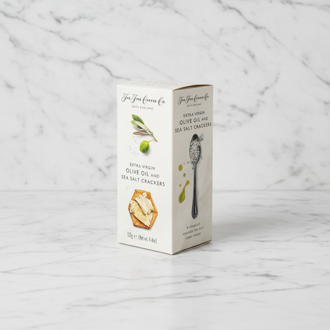 Olive Oil & Sea Salt Crackers, 125g fine food specialist