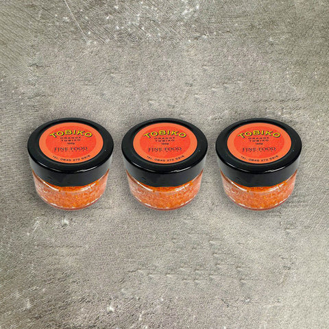 Orange Tobiko, Frozen, 3 x 100g Gourmet House CAIN-ALCA-0000231-149-1