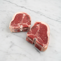 PGI Cornish Lamb T-Bone Chops on white marble
