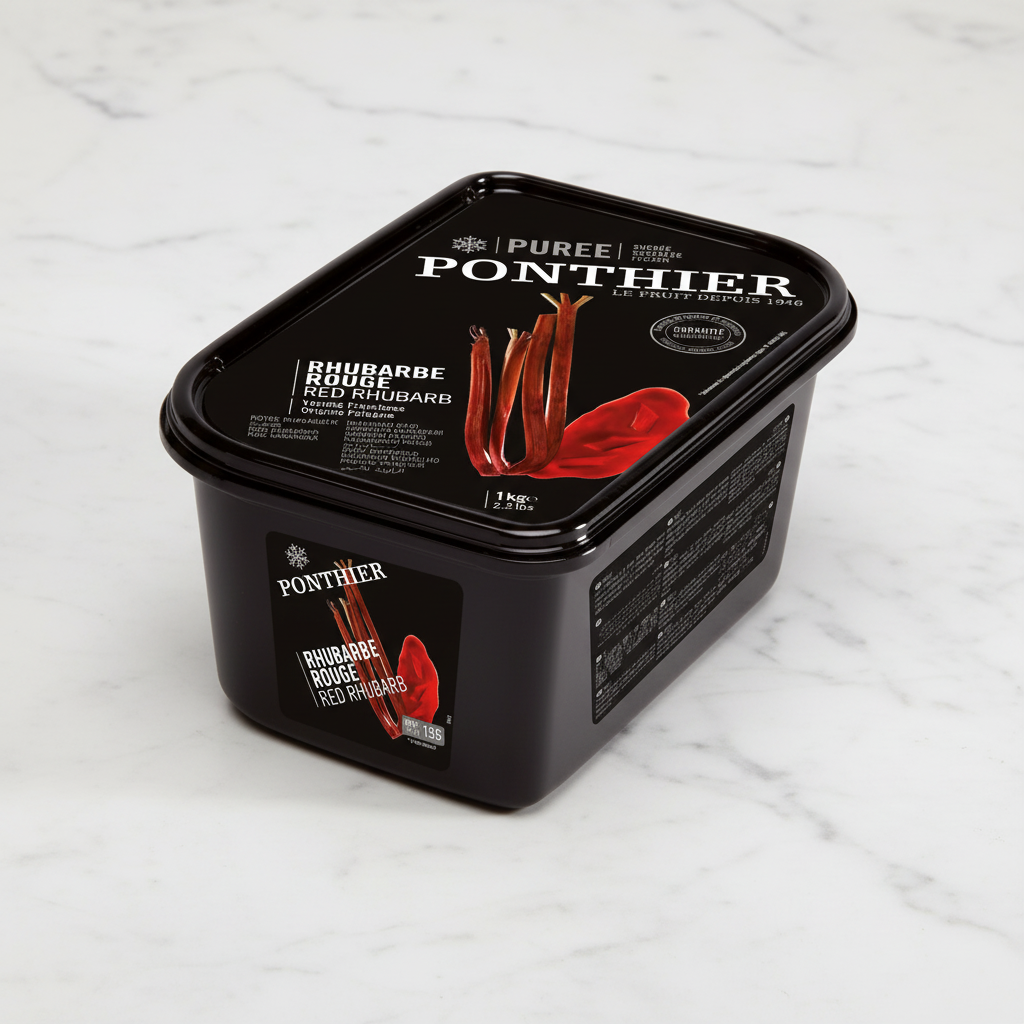 Frambosa Rhubarb Puree Ponthier Frozen