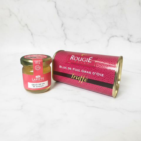 Rougie Goose Foie Gras & Sweet Wine Jelly Gift Set Fine Food Specialist LIMITED GOFG-TRPR-0000880-147
