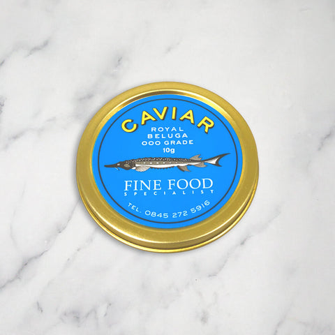Royal Beluga Caviar, 000 Grade, Huso Huso, Taster Pot, 10g