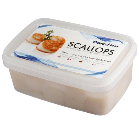 Wild Scallop Meat, Refreshed, Roeless, Unsoaked, 1kg Reach Food Service Ltd SEAF-SPSH-0000177-147