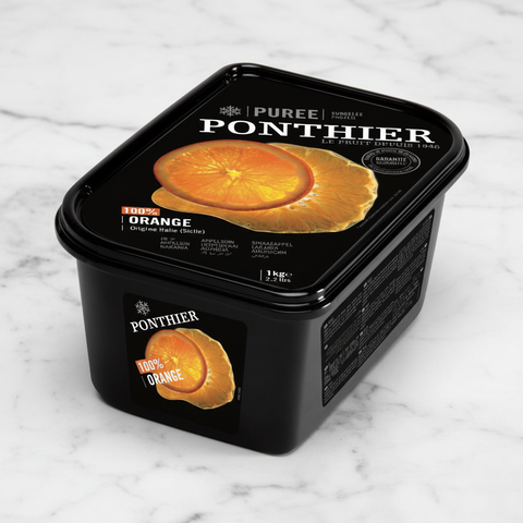 Sicilian Orange Puree, Ponthier, Frozen, 1kg Fine Food specialist 