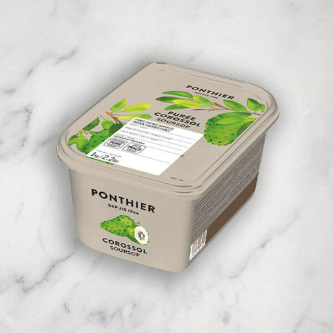 Soursop Puree, Ponthier, Frozen, 1kg Classic Fine Foods UK Ltd 48-ABIL-OL4N